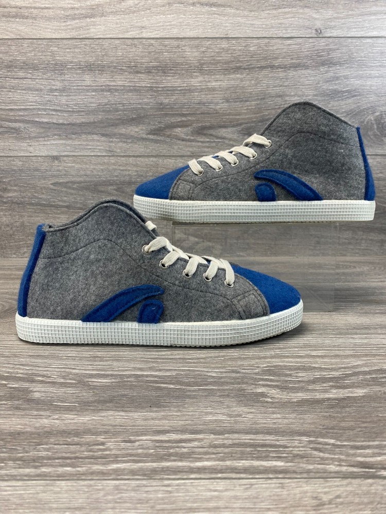 Grand Step Shoes Taylor Wool Sneakers Grey Blue White Size 41