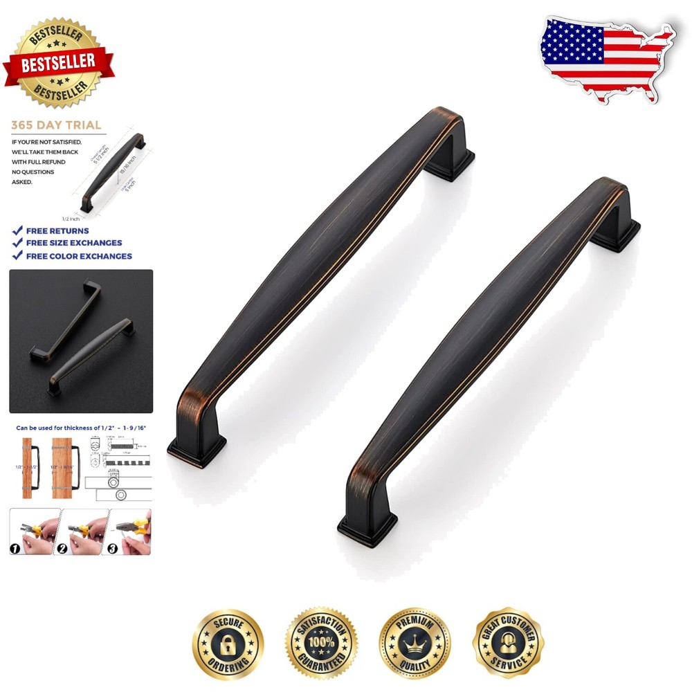 Elegant 15 Pack of 5 Inch Oil Rubbed Bronze Drawer Pulls – Easy to Install