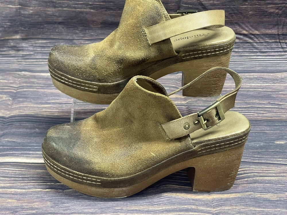 Antelope Stelle Platform Slingback Clog Women size 38 D US 7