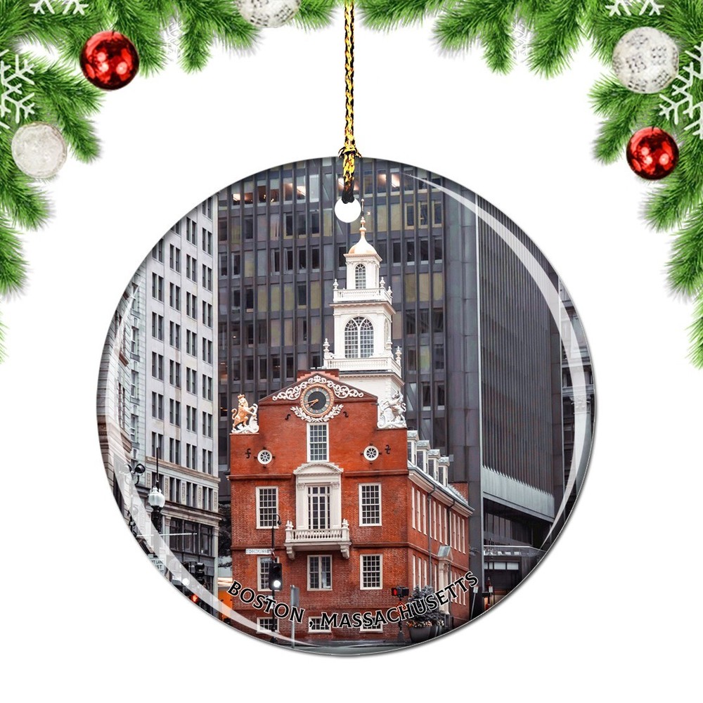 Boston MA Old State House Christmas ornament - travel souvenir USA