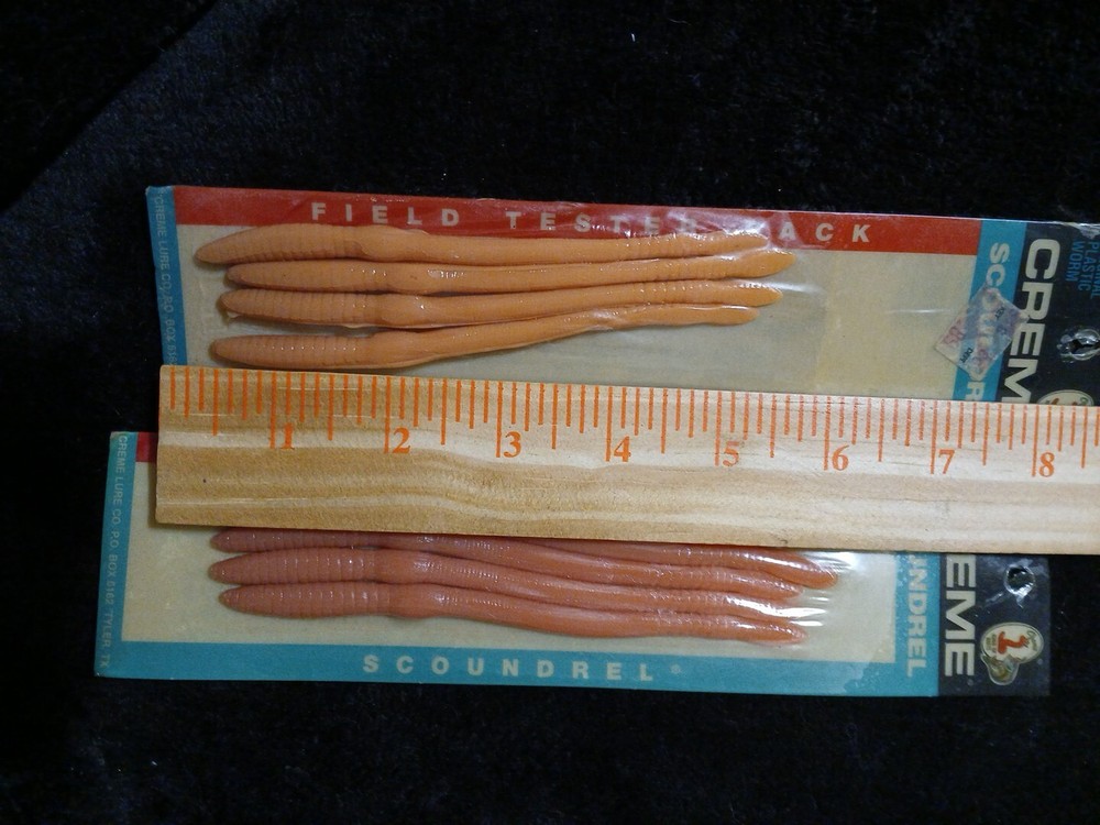 Creme Lure Co. Creme Scoundrel Worms, 1-Pack 5-1/2