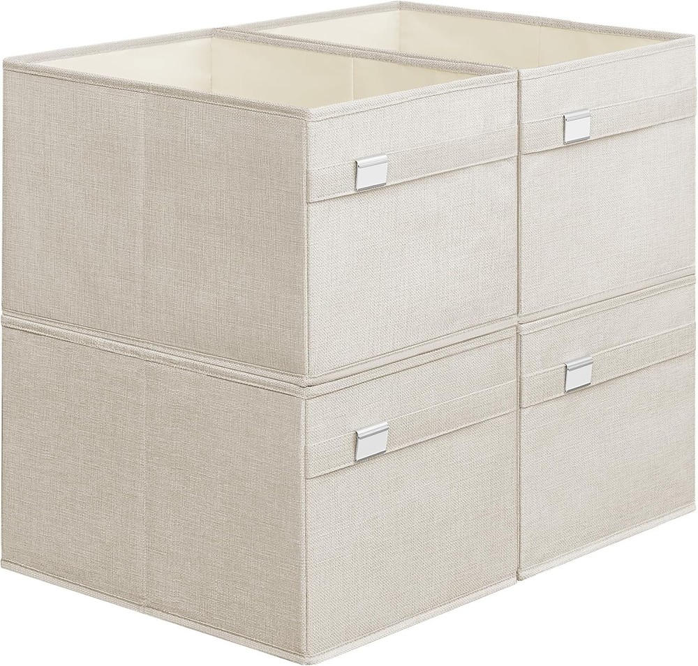Storage Baskets, Set of 4 Extra Large Storage Bins for Organizing