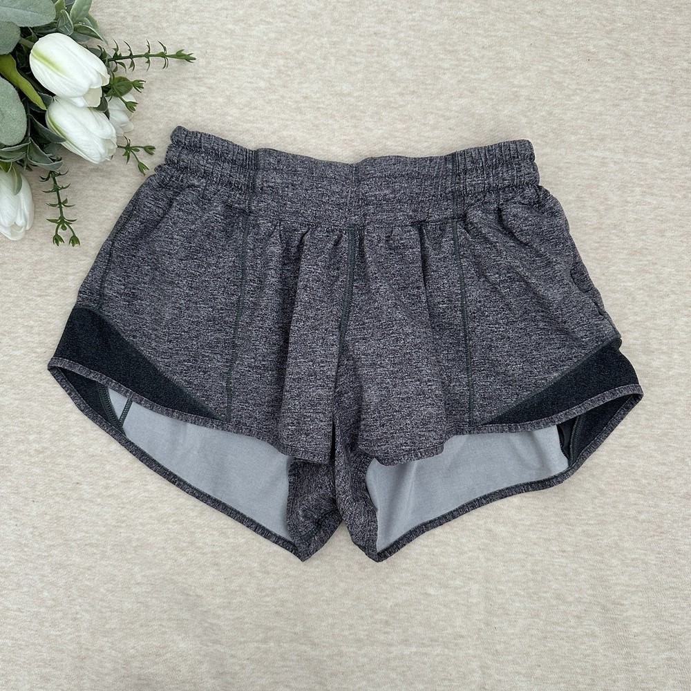 Lulomon Womens Gray Athletic Shorts Size 4 Activewear Yoga Running