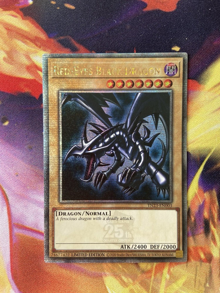 Yu-Gi-Oh Red Eyes Black Dragon 25th Anniversary TN23-EN003 NM Quarter Century