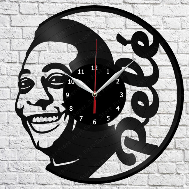 Pelé Vinyl Clock Record Wall Clock Decor Fan Art Home 3525