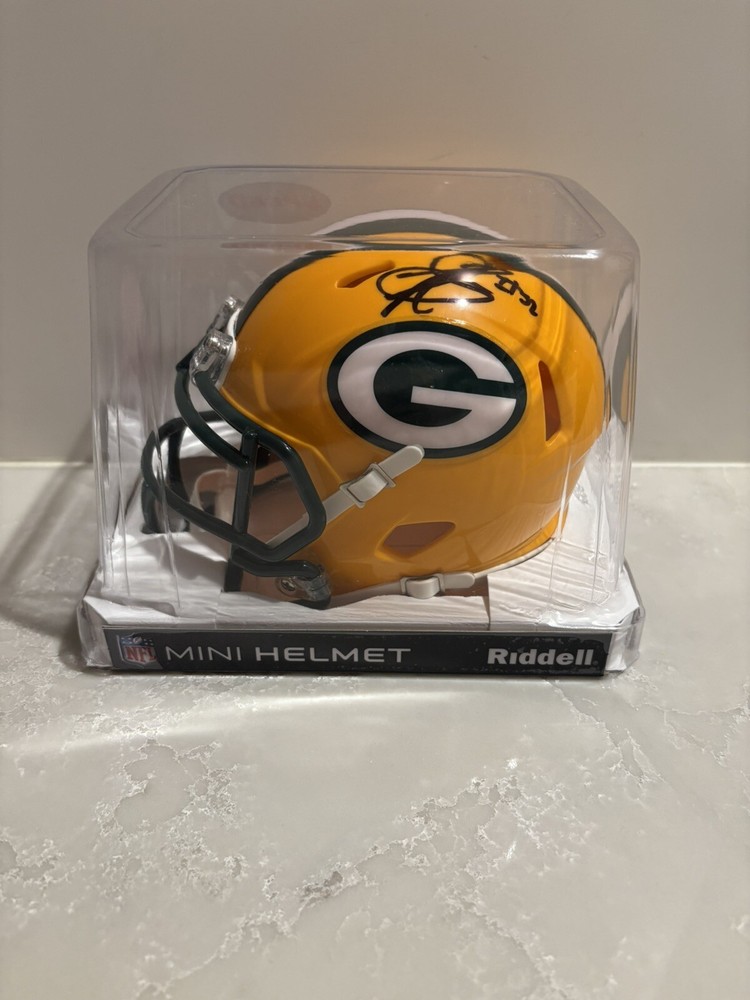 PACKERS Rashan Gary signed SPEED mini helmet #52