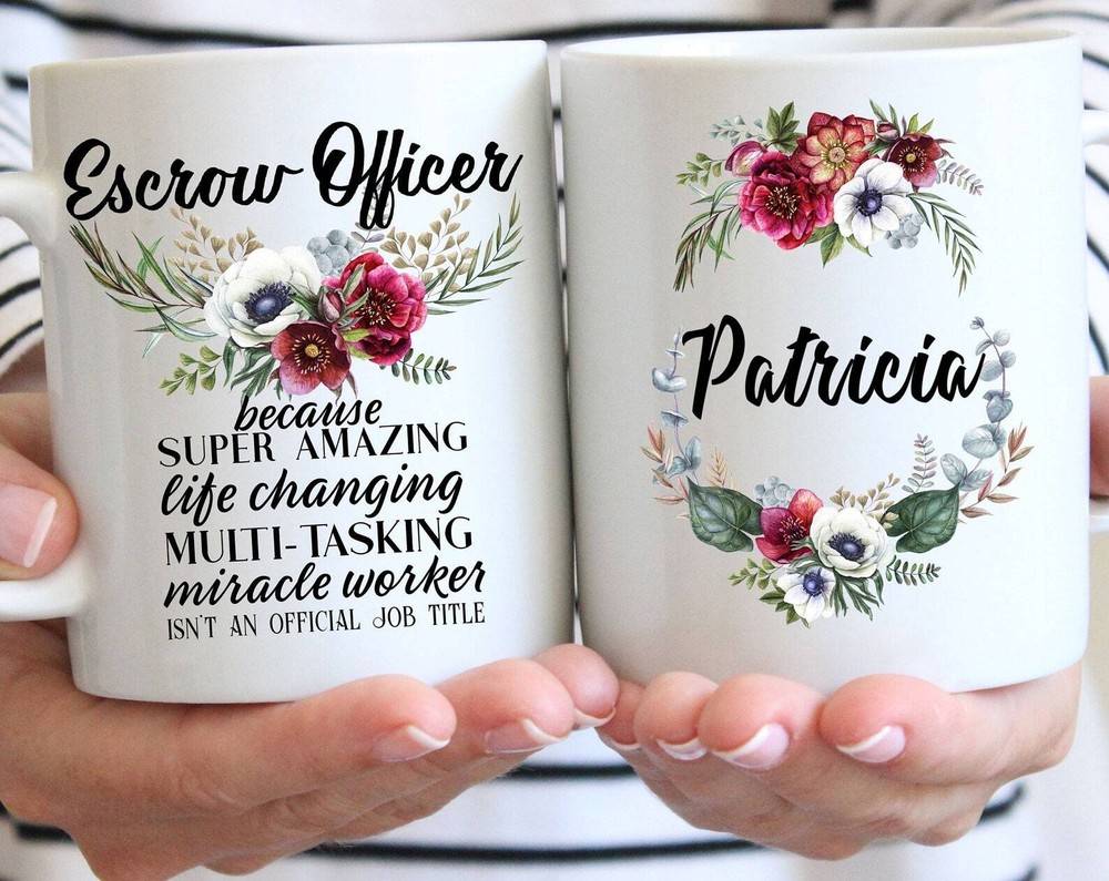 Escrow Officer Gift Mug For Women L Thank You Appreciation Birthday Christmas