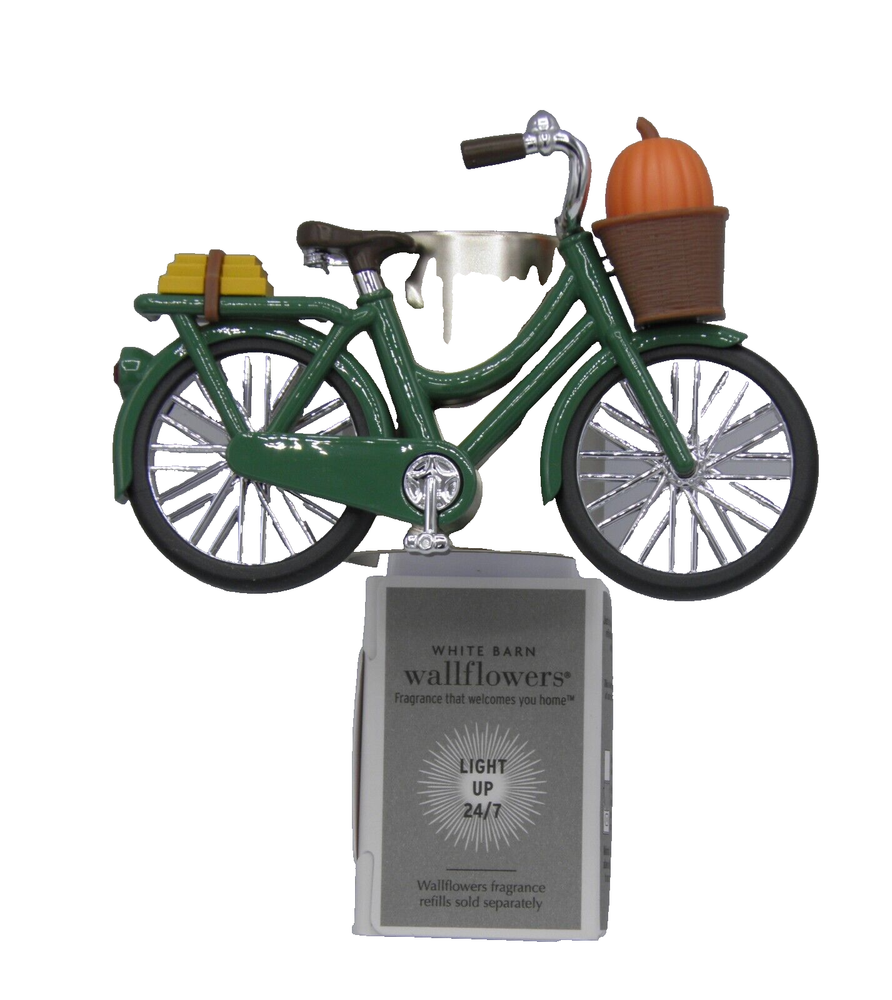Bath & Body Works Fall Bike Night Light Wallflowers Fragrance Plug in Pumpkin Scent