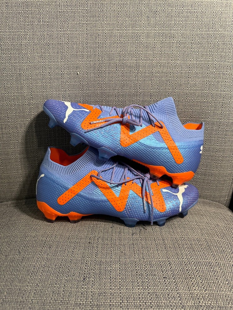 Puma Future Ultimate FG/AG Soccer Cleats 107165-01 Blue Glimmer Orange Pick Size