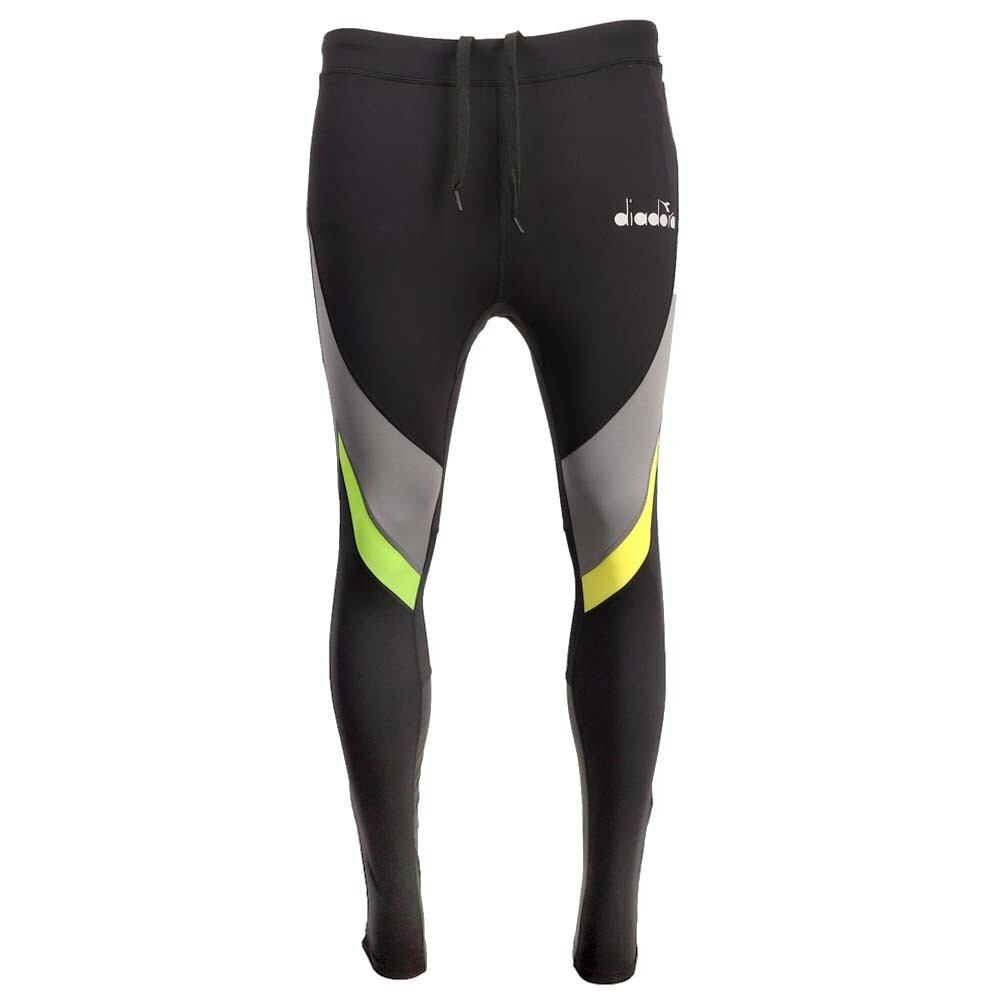 Men's Diadora Winter Running Leggings Black Athletic Casual 177558-80013
