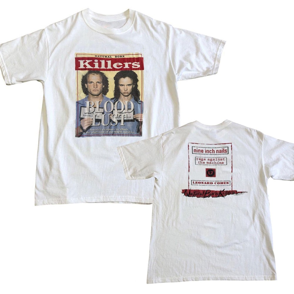 90s 1994 Natural Born Killers Movie Promo T Shirt