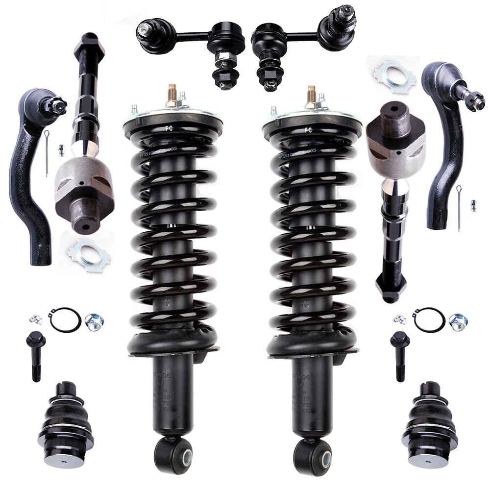 Nissan Xterra Suzuki Equator Front Suspension Struts Springs Ball Joint Tie Rod Sway Bar