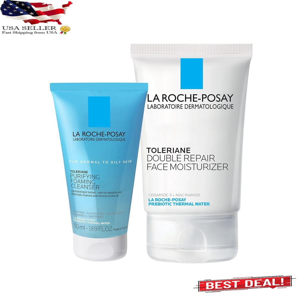 Toleriane Double Repair Face Moisturizer with Ceramide & Niacinamide for Daily Use