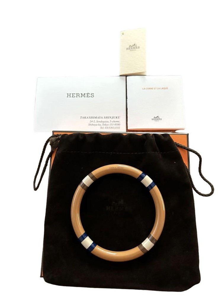 Hermes buffalo horn leather bracelet for men and women  