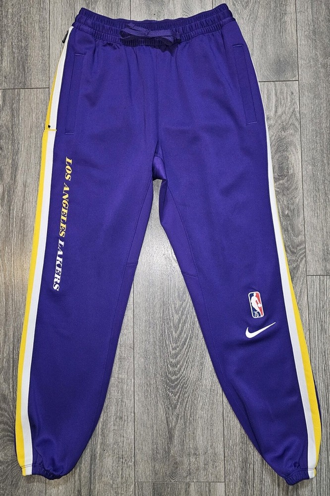Nike Nba Los Angeles Lakers Showtime Dri-Fit Purple Trousers DB0846-504 Men's Sm