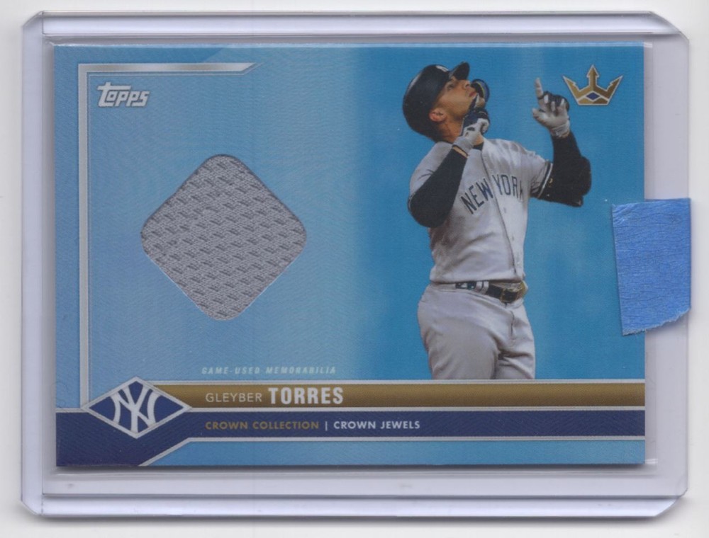 -2022 Topps Crown Collection Jewels Relic Gleyber Torres Patch 142/150 New York