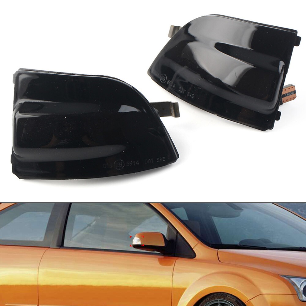 Dynamic Turn Signal Side Mirror Sequential Light For Ford Focus 2 MK2 C-MAX
