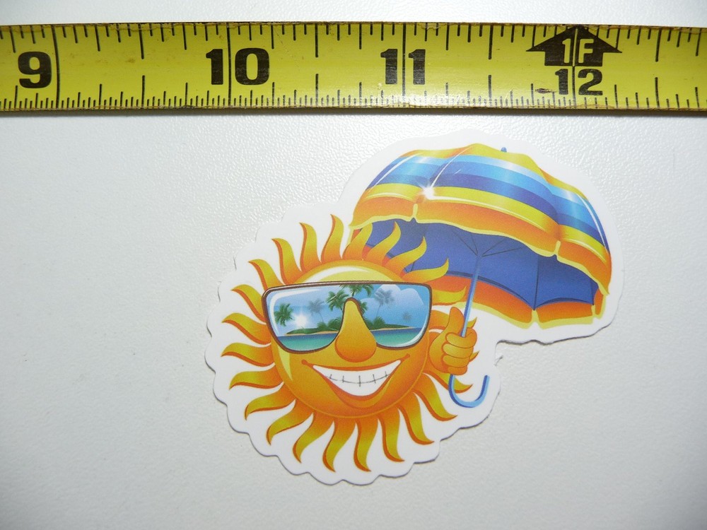 Summer Beach Umbrella Decal Sticker for Vacation Trips