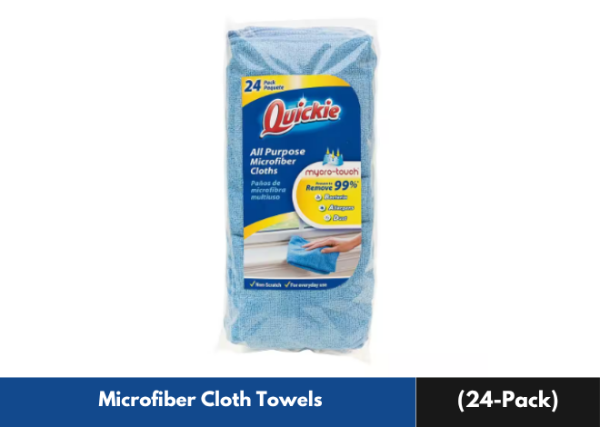 14x14 Inch Microfiber Cleaning Cloths, 24-Pack for Home & Car