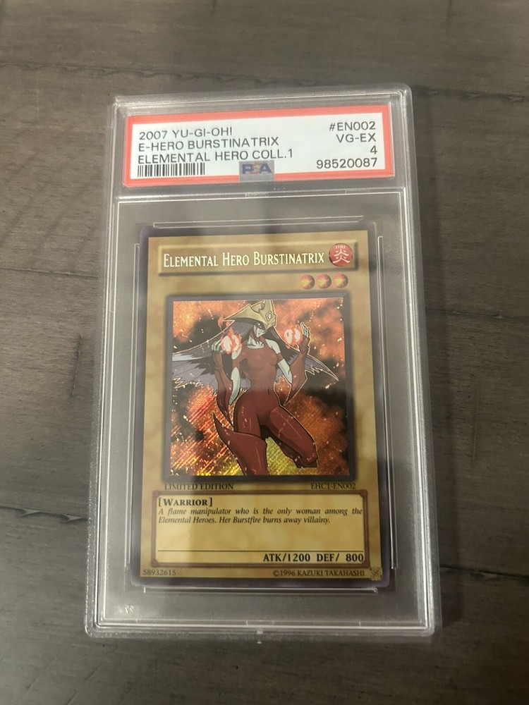 Elemental Hero Burstinatrix EHC1-EN002 Secret Rare PSA 4 Graded Card