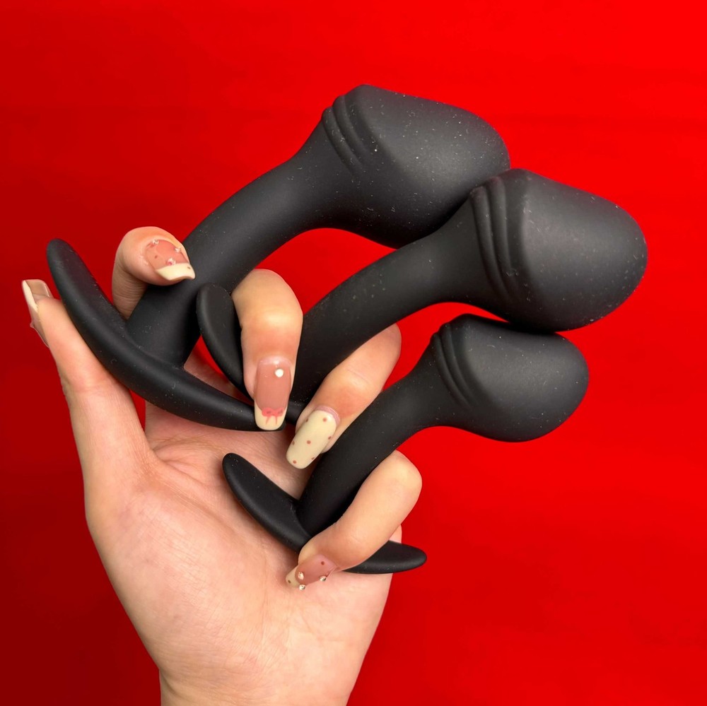 S/M/L Silicone Anal Butt Plug G Spot Prostate Massager Masturbation Sex Toys US