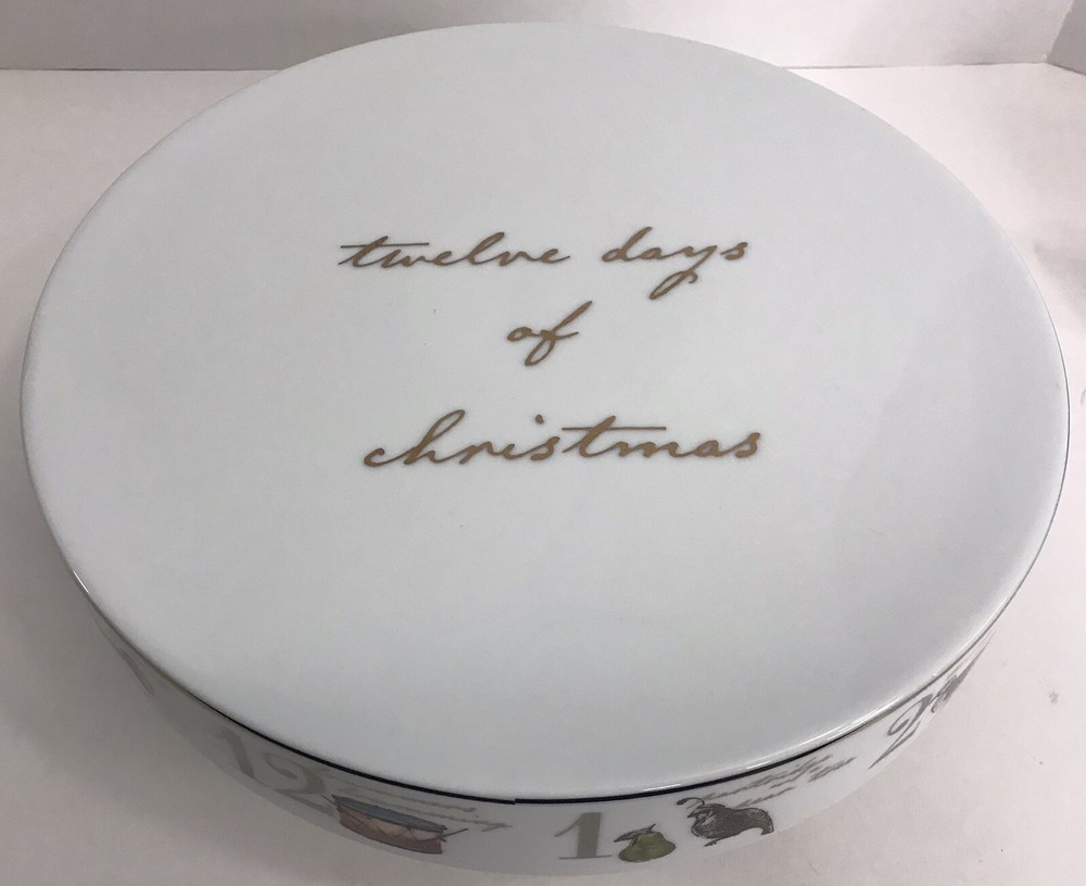 Pedestal Cake Stand Better Homes and Gardens 12 Days of Christmas Porcelain