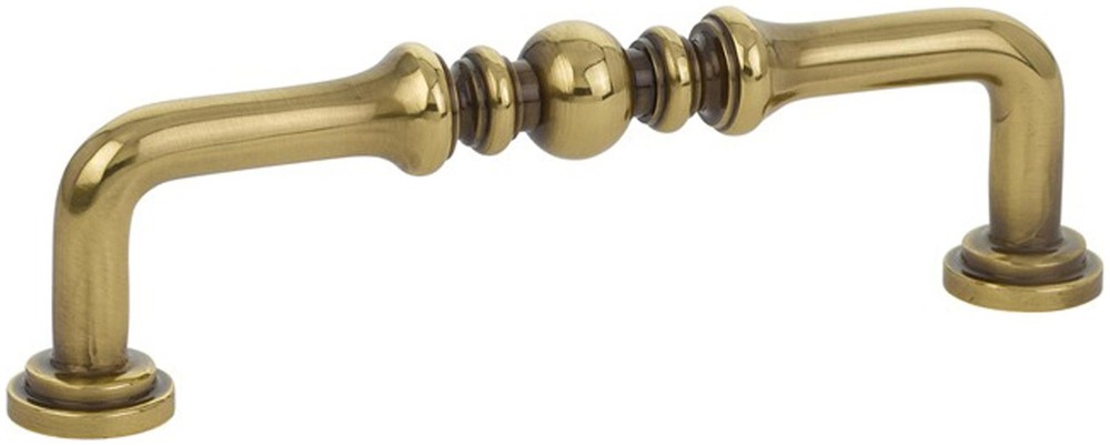 Emtek 86130 4-Inch Center-to-Center Spindle Cabinet Pull in Satin Nickel