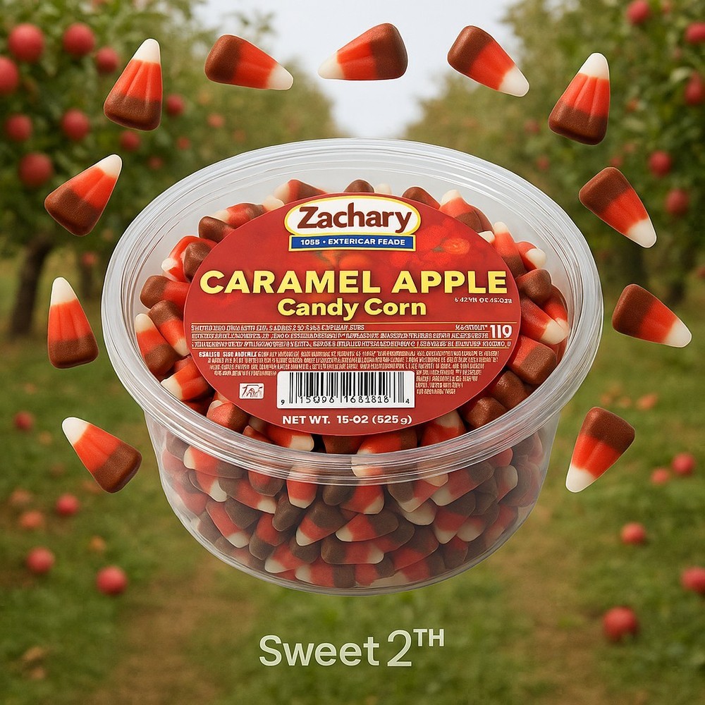 Caramel Apple Candy Corn 16oz Tub Fall Halloween Kosher Treats by Zachary USA