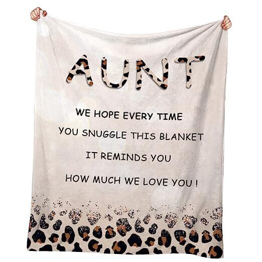Thoughtful Aunt Gifts for Mother's Day - Cozy Blanket & Unique Presents from Niece-image