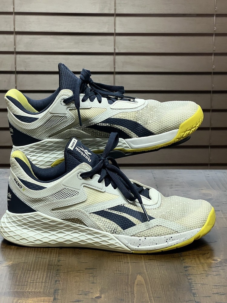 Reebok Nano X Womens Size 10 Cross Trainer Shoes Sneakers White Blue FV6766