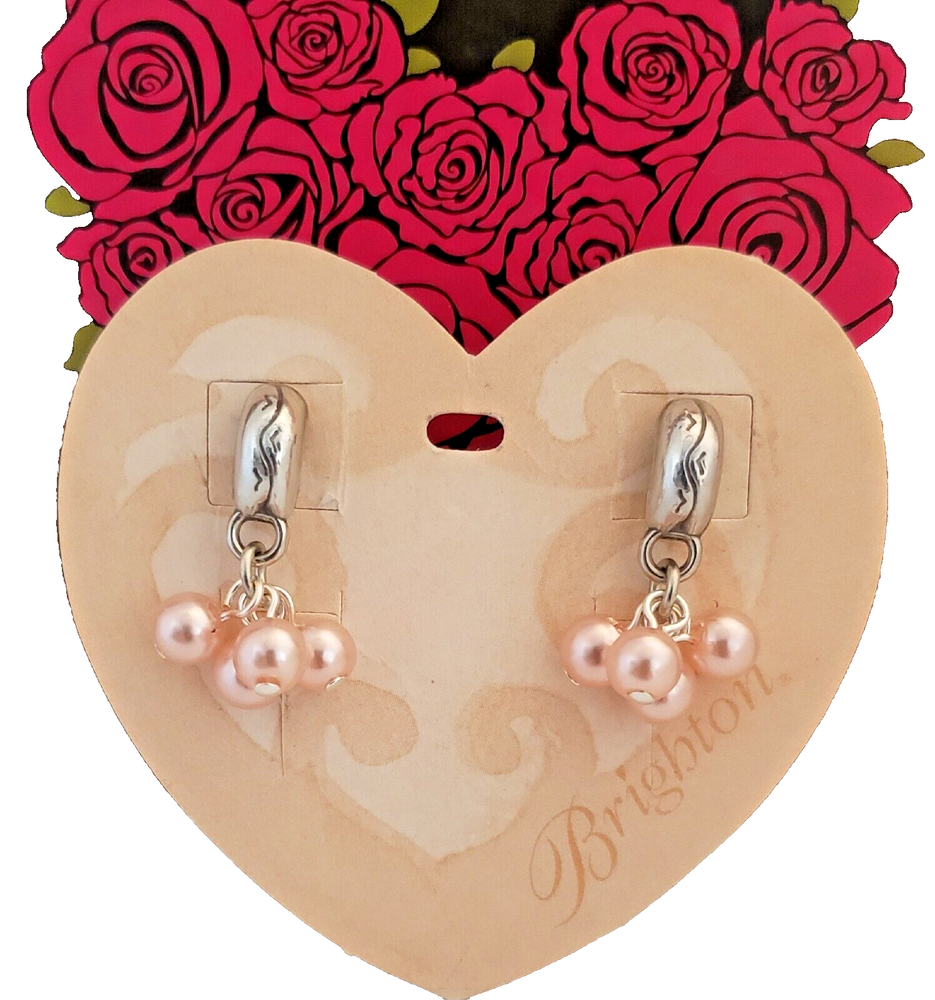 💖 Custom Brighton Mimosa Light Pink Pearl Drop Earrings in a Stunning Pretty Shade 💖