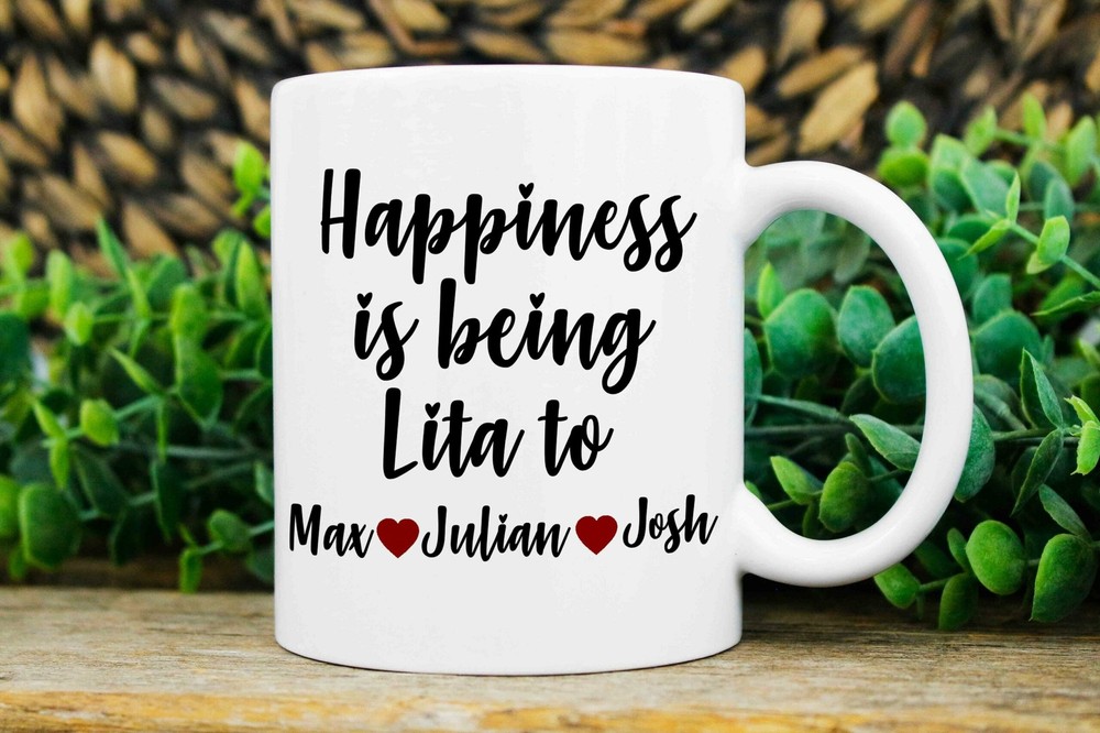 Lita Gifts Custom Lita Mug Lita Christmas Gift Personalized Mug With Kids Names