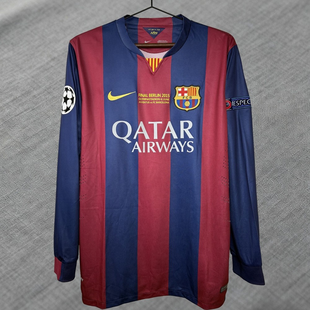 FC Barcelona 2014-15 Home Long-Sleeve Jersey – Messi #10
