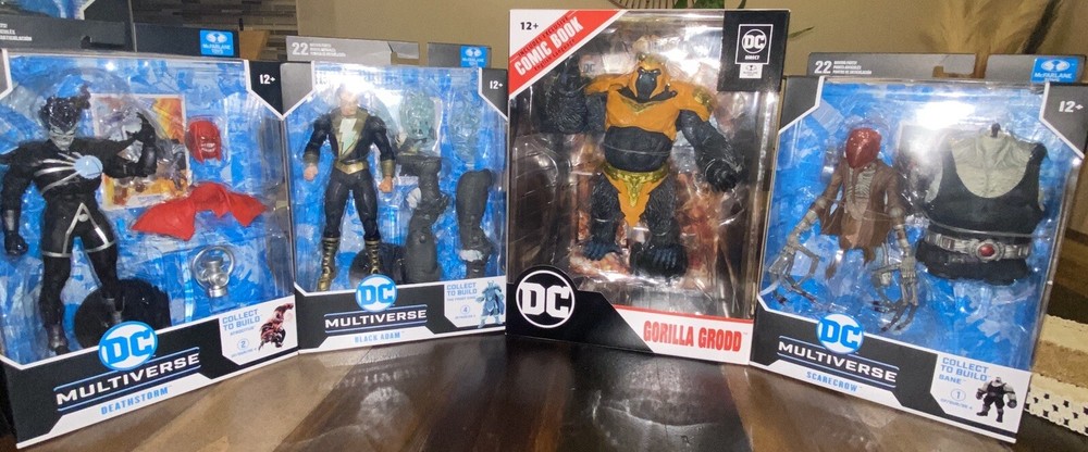 Lot of 4 McFarlane DC Villains