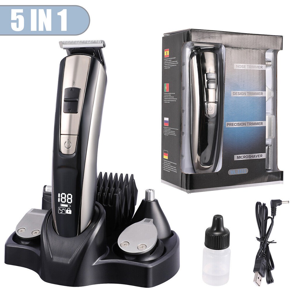 Professional Hair Clipper Trimmer Set for Beard & Nose Hair