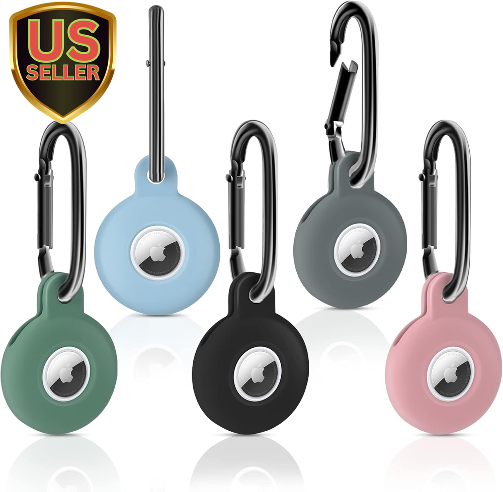 Anti-Scratch Silicone Airtag Holder with Durable Keychain for Secure Protection