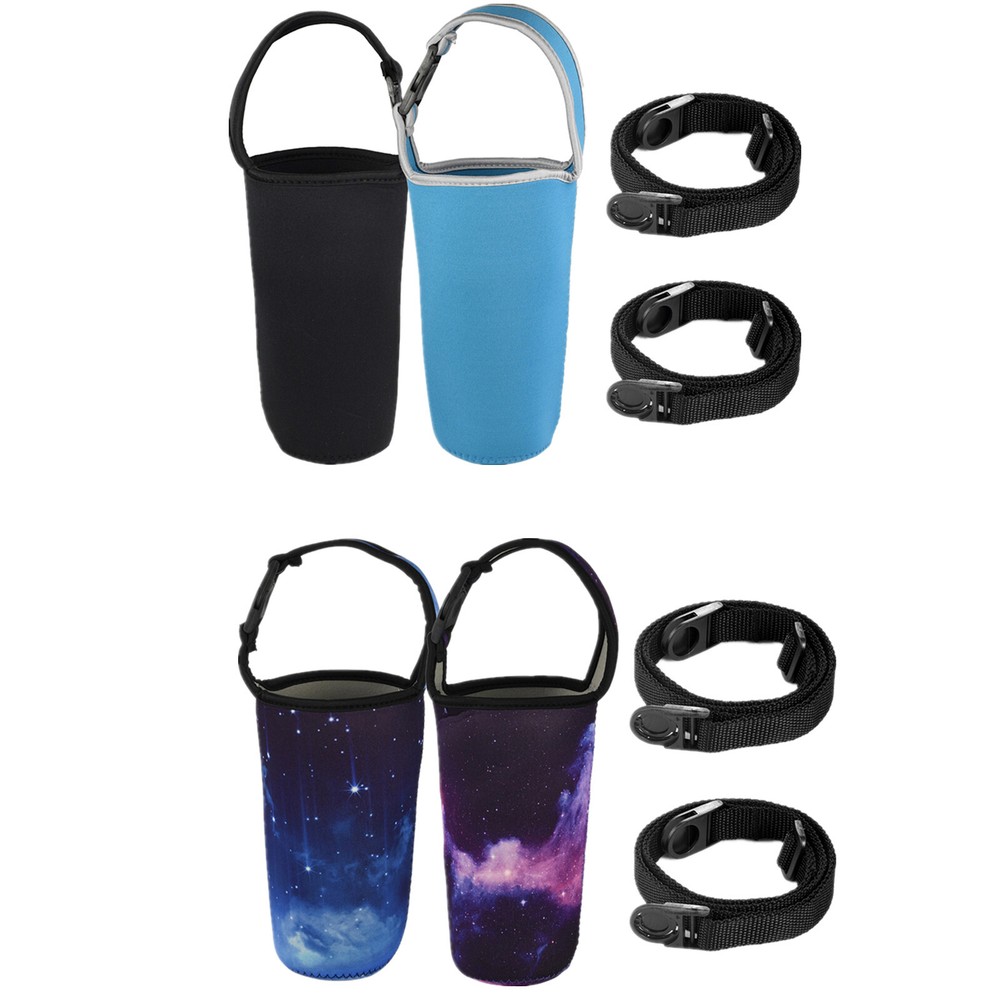 2pcs Neoprene Tumbler Carrier Holder Pouch Bag 30oz Water Bottle Cup Handle Bags