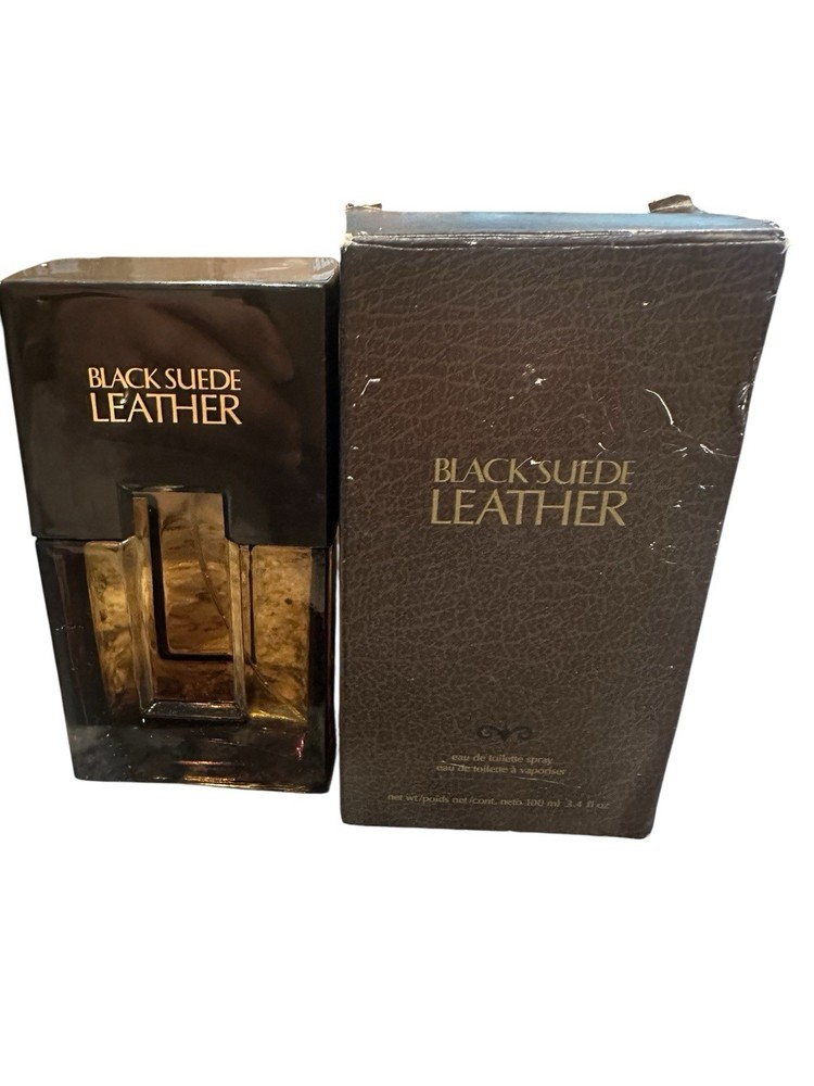 AVON 2010 Black Suede Leather EDT Cologne 3.4oz New Sealed Rare Discontinued