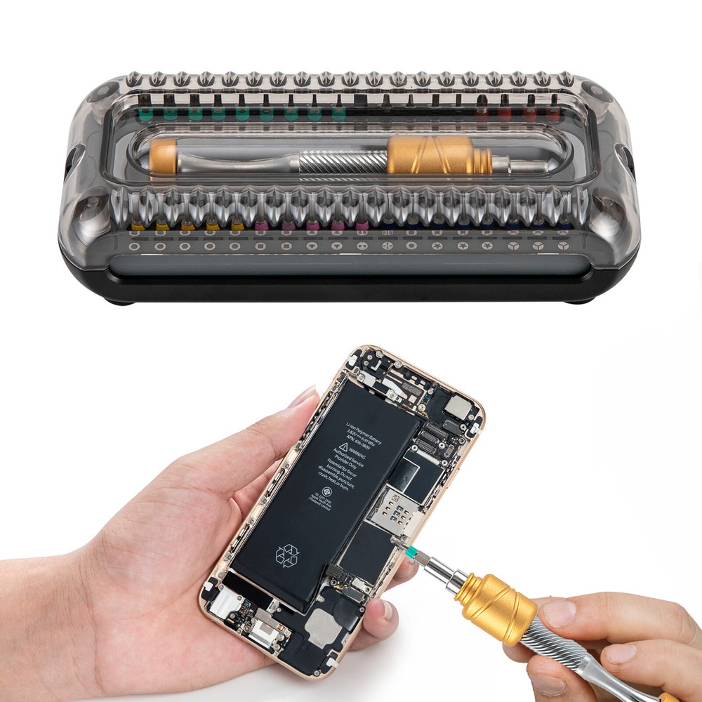 37X Precision Screwdriver Kit Electronics Repair Tool Kit w/ Magnetic Driver Bit