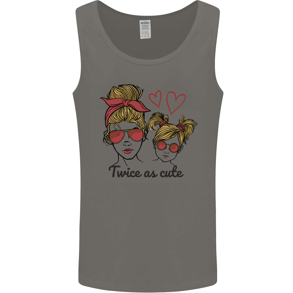 Mummy & Daughter Twice as Cute Mommy Mens Vest Tank Top