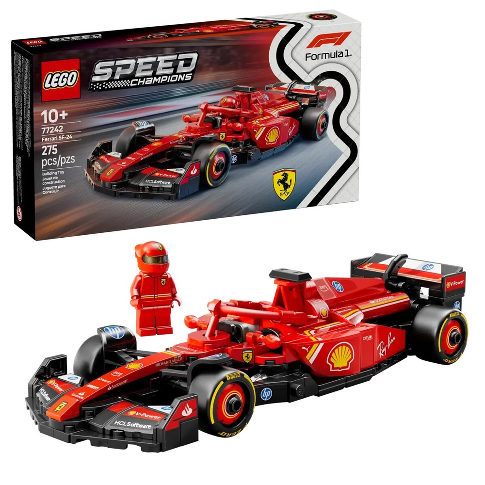 LEGO Speed Champions Ferrari SF-24 F1 Race Car Building Kit 77242