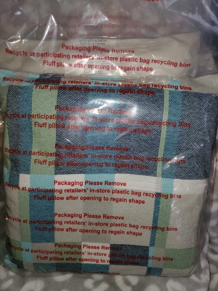 Threshold 2-Pack 18x18 Inch Blue Square Decorative Pillows - New