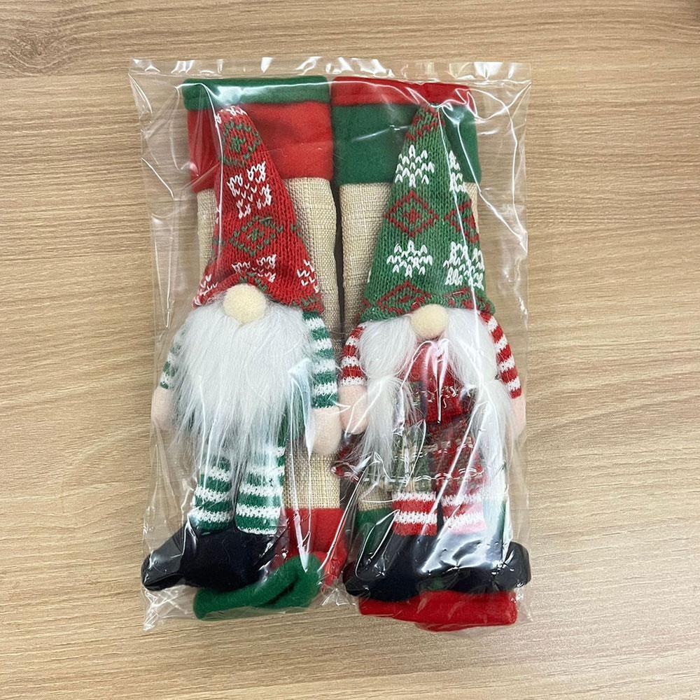🔥Refrigerator Decor Handle Cover Set Christmas Gnomes Design for Holiday Cheer