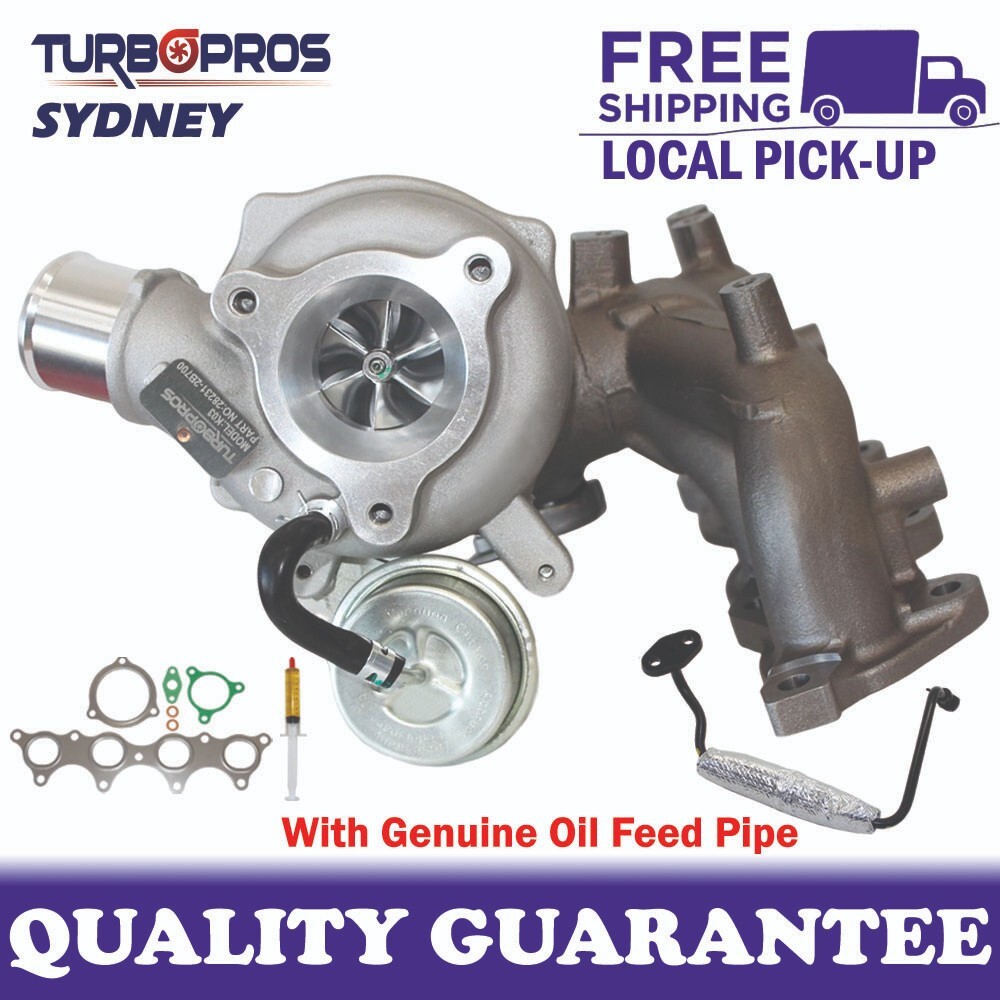 Upgrade Billet Turbo+Genuine Oil Feed Pipe For Hyundai Veloster 1.6L