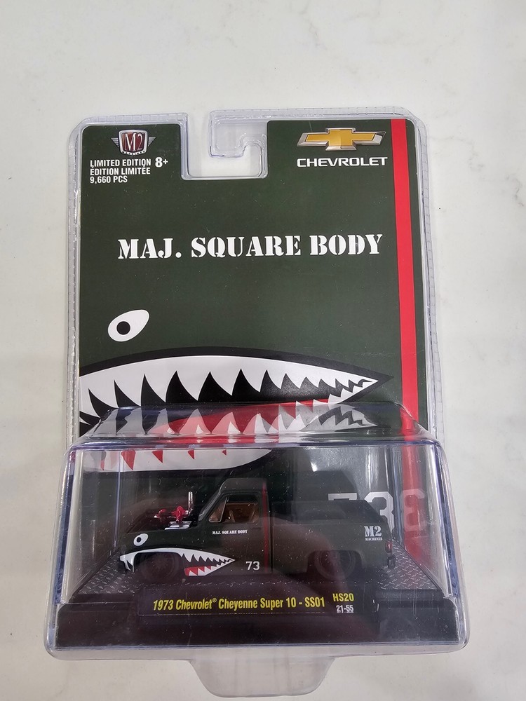 M2 Machines 1:64 Diecast Maj Square Body 1973 Chevrolet Cheyenne Super 10