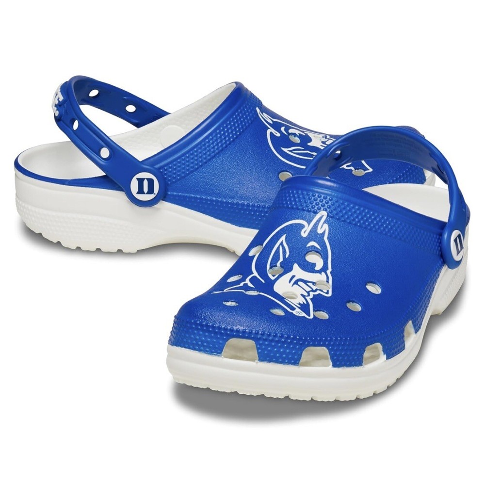 Crocs Classic Duke University Blue Devils Clogs Shoes Mens Size 8 - Womens 10