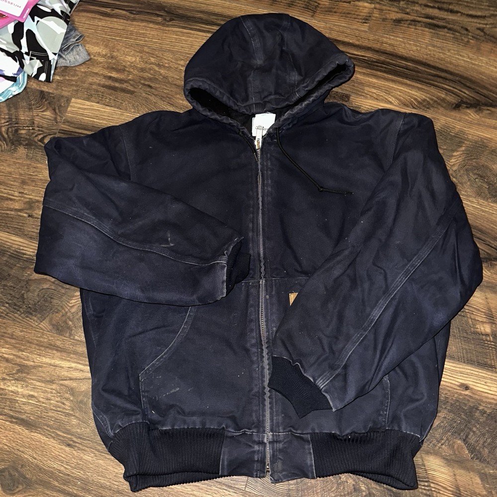 Vintage Carhartt Distressed Mens XL Regular Faded Work Coat RN 14806