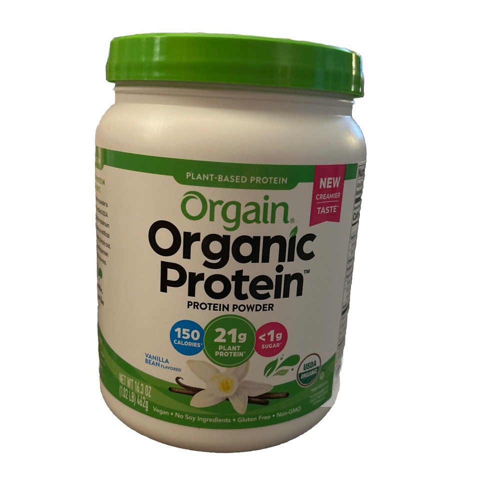 Orgain Organic Plant-Based Vanilla Bean Protein Powder 1.02lb