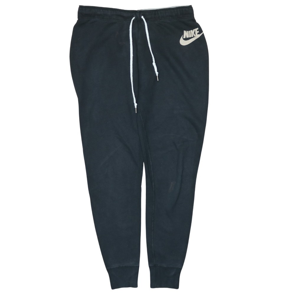 Nike Mens Joggers Black Fleece Tapered Sweatpants Elastic Waist Swoosh Gym M