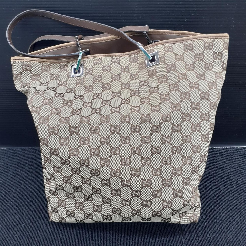 Gucci GG Supreme Canvas Tote Bag 31243 in Brown 002404  